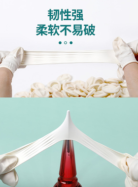 一次性乳胶手指套美容院纹绣用品单手指头保护套美甲店专用整包装