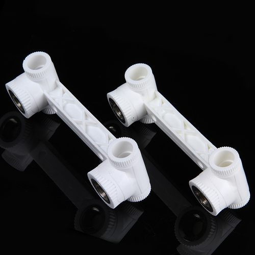 PPR管件双联体1/2直接弯头三通20 25内丝内牙热熔4分家用水管配件 - 图1