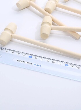 厂家迷你小锤子创意儿童平头玩具小木槌榉木手工木锤可定制