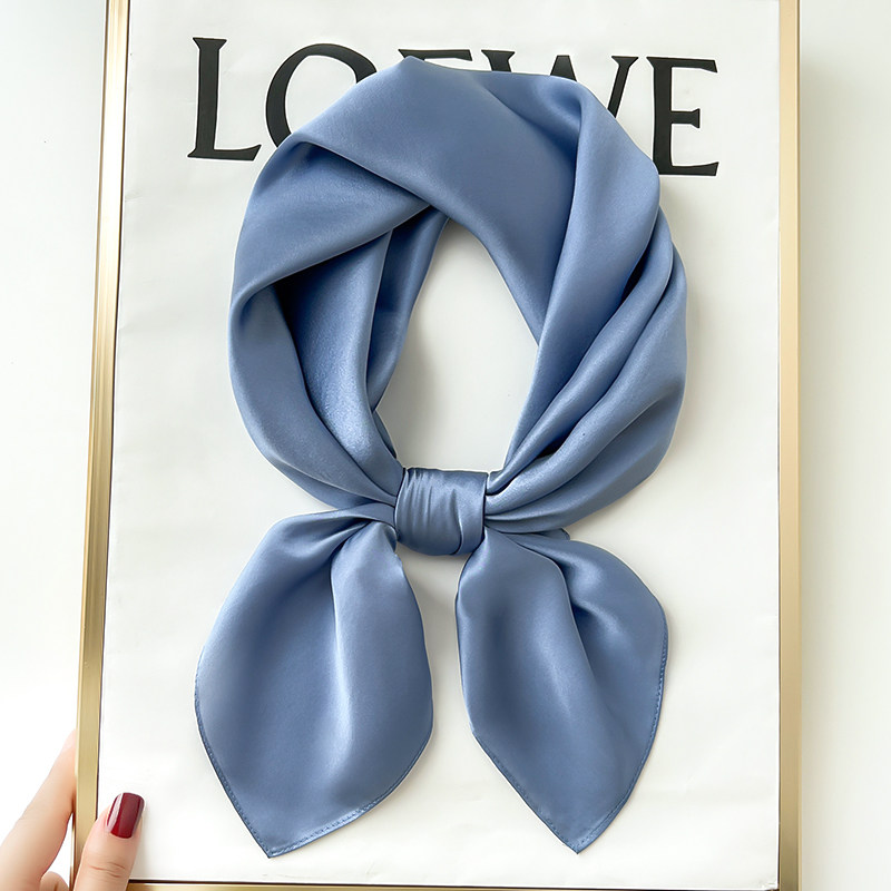 纯米白色真丝桑蚕丝小方巾长条丝巾女春秋夏季护颈围脖子搭配衬衫,淘宝优惠券,粉丝福利购,淘宝优惠卷