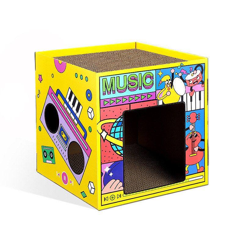 一体严选可拆卸猫箱纸箱用拼装双层耐磨网红猫猫抓板猫爪多功能窝,淘宝优惠券,粉丝福利购,淘宝优惠卷