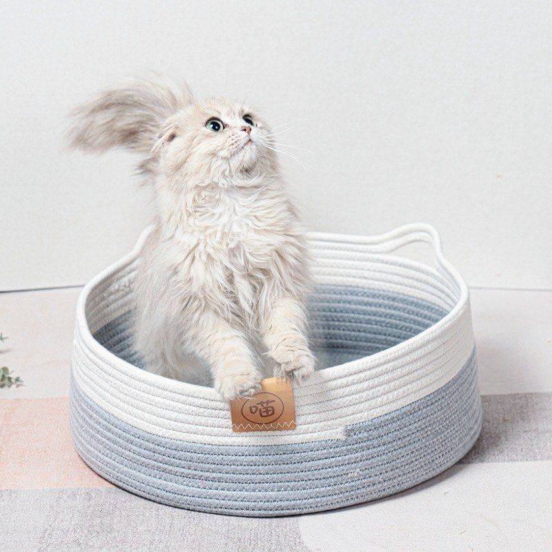 编织高品质编织通用手工藤编窝猫抓板水洗狗窝窝可严选猫棉绳四季,淘宝优惠券,粉丝福利购,淘宝优惠卷