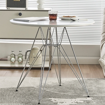 Nordic table Home Small family dining room tables Ingrid Red Imus Leisure talks to host the white round table