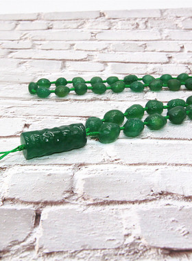 手工编织天然阿拉善多彩玛瑙项链