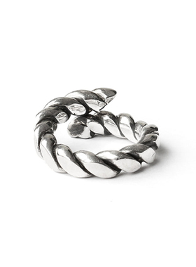 LFLM 韩版几何麻花戒指女复古时尚个性百搭开口指环嘻哈食指戒潮