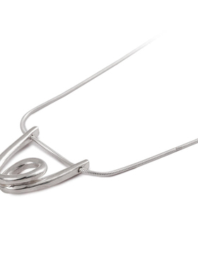 LFLM 几何U形项链女款简约小众百搭锁骨链2025新款潮流个性饰品女