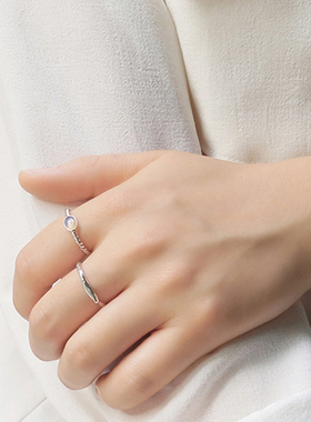 LFLM 极简清冷感ins风简约戒指女新款时尚个性精致百搭高级食指戒