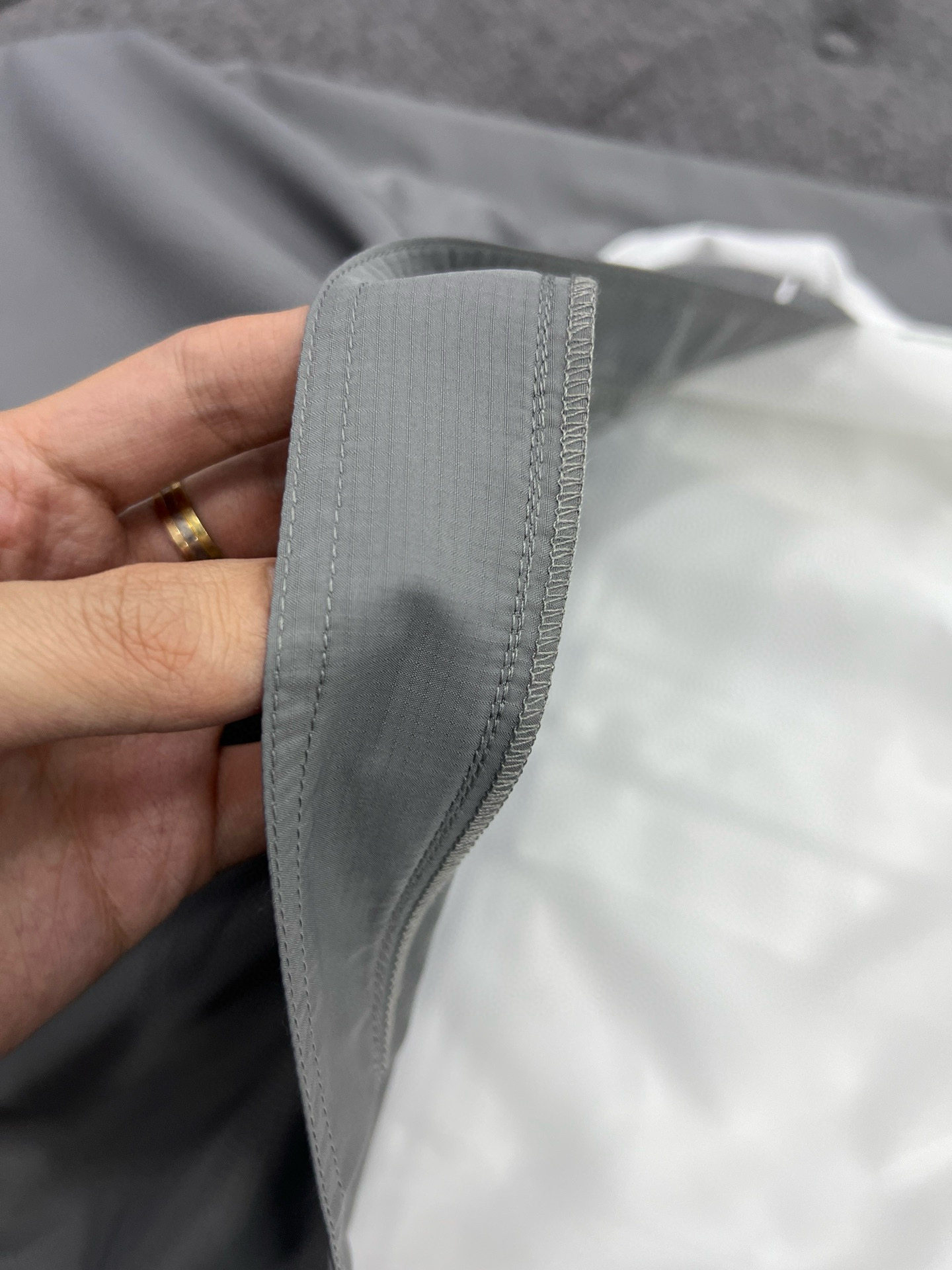 26春夏新款四条杠外套男女同款百搭夹克上衣潮自主灰白拼色风衣,淘宝优惠券,粉丝福利购,淘宝优惠卷