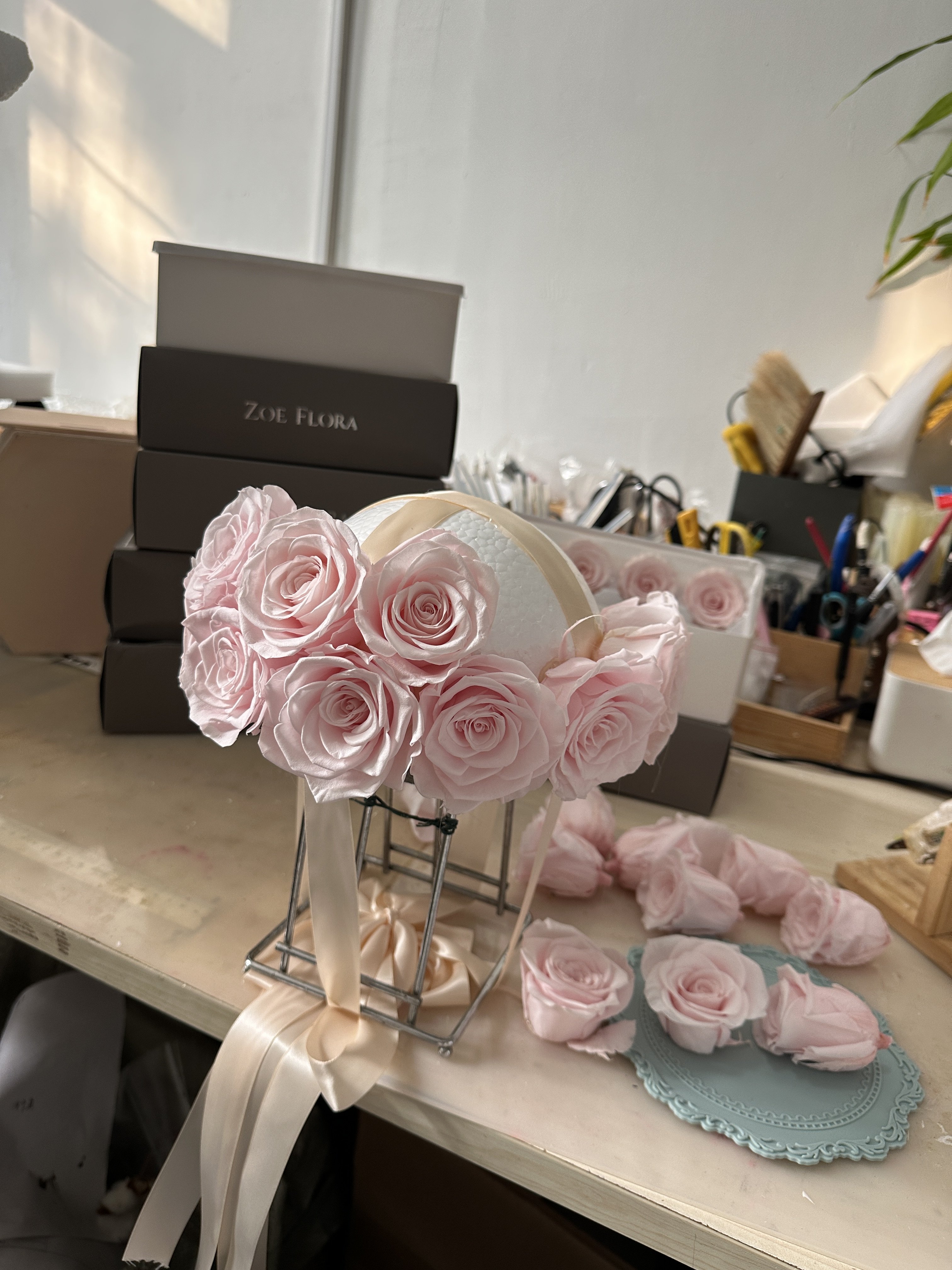 保丽龙泡沫实心圆球模具永生花DIY花球摆件手工花艺彩虹玫瑰摆件,淘宝优惠券,粉丝福利购,淘宝优惠卷