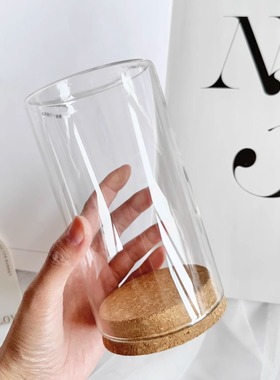 高亮度玻璃罩diy原木色永生花