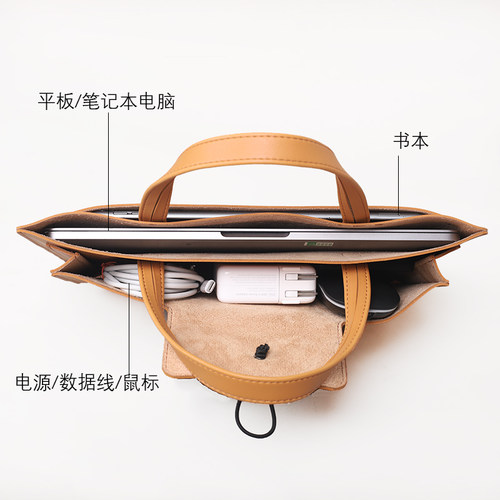 轻薄便携手提电脑包新款苹果笔记本内胆男女macbook13pro13.3air15.6寸小米联想matebook14寸适用华为16小新 - 图1
