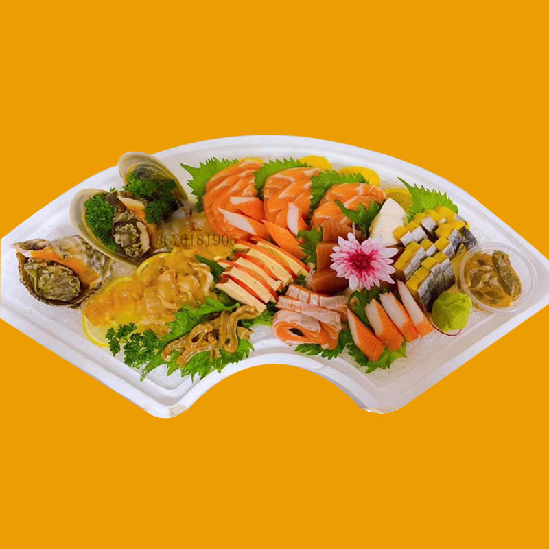 圆形泡沫盒海鲜火锅三文鱼刺身拼盘外卖打包扇椭心型保利龙保温箱,淘宝优惠券,粉丝福利购,淘宝优惠卷