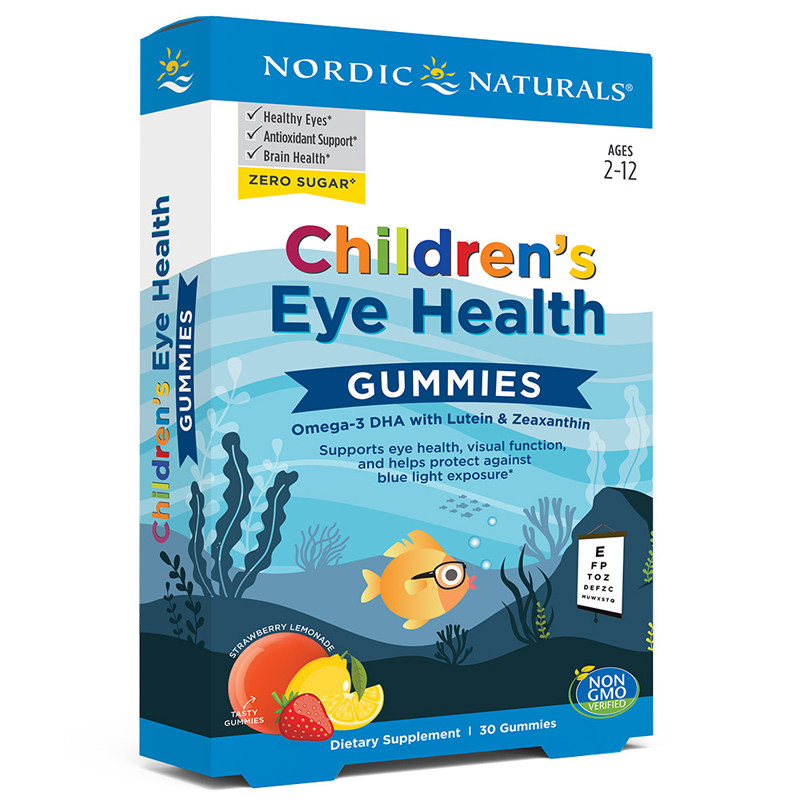 美国挪威小鱼dha叶黄素儿童软糖 NordicNaturals海外叶黄素