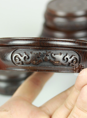 摆件实木底座奇石