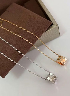 高版本蜂巢项链女锁骨饰品高级感