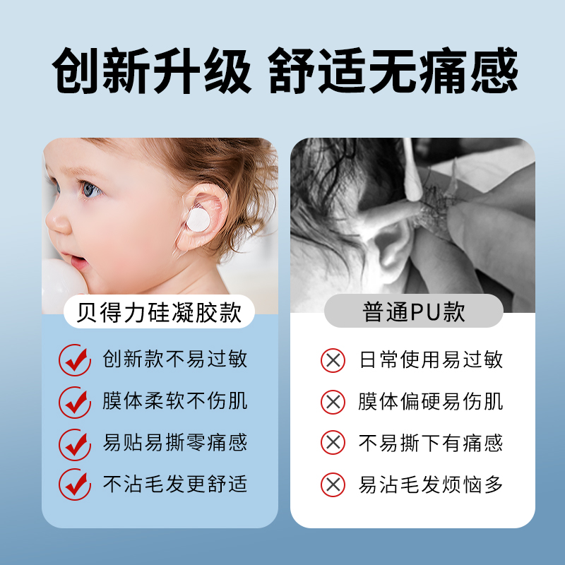 防水耳贴婴儿洗澡护耳神器耳朵防进水宝宝儿童洗头新生儿耳罩耳塞