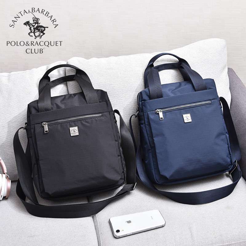 圣大保罗休闲大容量手提竖款斜挎包 圣大保罗晨雅迪男士包袋