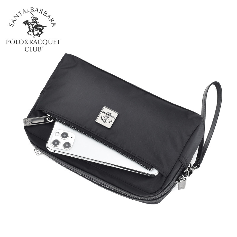 圣大保罗男士休闲大容量帆布手拿包 圣大保罗晨雅迪男士包袋