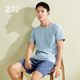 Dingguagua pure cotton home clothing set casual couple summer