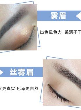 正品半永久纯植物色料 纹绣膏体色乳 新秀手工雾眉线条眉纹眉色料
