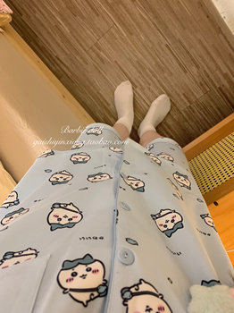 ຍີ່ປຸ່ນ chiikawa chiikawa pajamas suits ແມ່ຍິງສັ້ນແຂນສັ້ນ summer ງາມນ້ອຍແປດເຄື່ອງນຸ່ງຫົ່ມເຮືອນທີ່ຈະໃສ່ນອກ