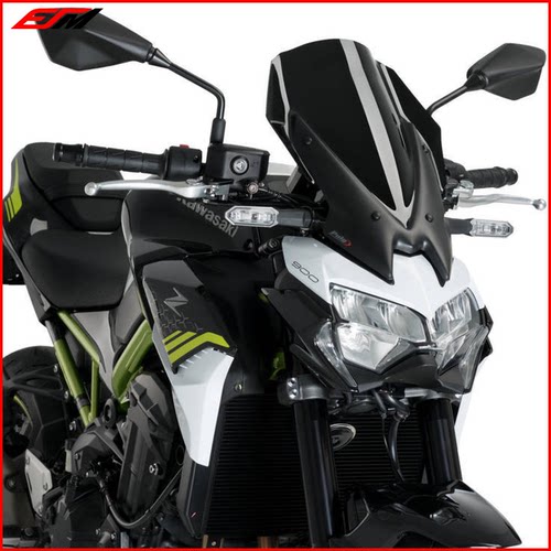 适用于新款 川崎 Z900 2020-2021 加高款 风挡 前风镜 挡风玻璃 - 图0