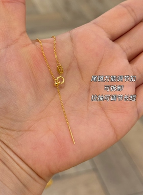 原创新款S925银项链猫眼转运珠温柔可爱锁骨高级感颈链路路通8807