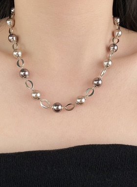 欧比雅比精致个性项链时尚小众设计高级感轻奢气质锁骨链25817