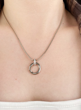 欧比雅比时尚高级感气质精致淑女甜美个性复古百搭项链项饰05244