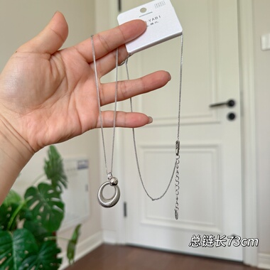 欧比雅比极简精致小众设计感高级感锁骨链轻奢项链05981