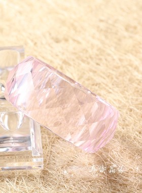 正品水晶切面水晶粉色琉璃钻石大切面宽手镯 特价包邮时尚女学生