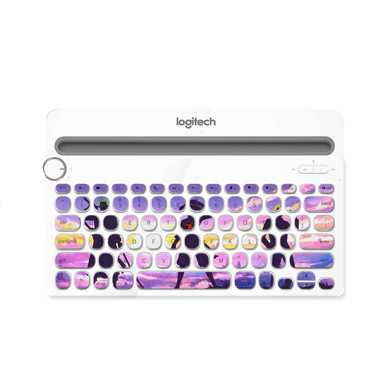 适用Logitech罗技K480无线蓝牙网红键盘平板电脑iPad办公按键贴膜 - 图3