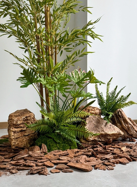 玻璃钢千层庭院造假石景装饰摆件