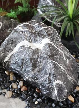 黑山石玻璃钢仿真石头造景庭院