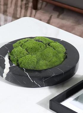 简约现代大理石花瓶摆件花盆收纳