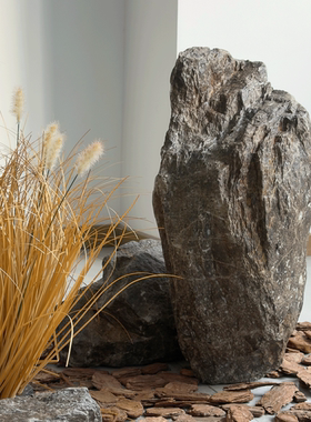 枯山水禅意仿真PU景观松脂石摆件