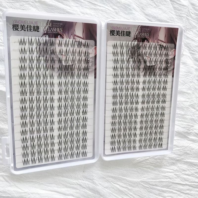 樱美佳睫玫瑰庄园纯欲感假睫毛女自然仿真五部曲单簇懒人仿真甜美 - 图0