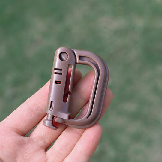 Tactical hanging buckle outdoor equipment nylon key buckle belt buckle carabiner backpack hook buckle D-shaped lock buckle quick buckle