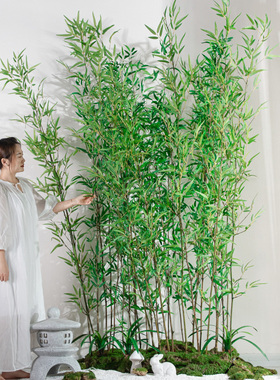 仿真植物竹子室内外落地禅意装饰