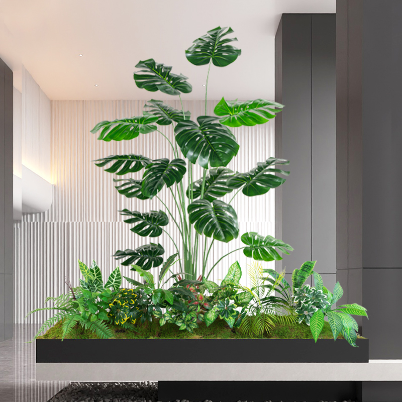 仿真绿植造景组合景观室内楼梯间走廊装饰花阳台网红仿生植物摆设 - 图2