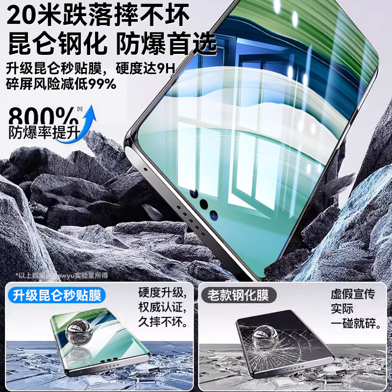 【智能秒贴】newyu适用华为mate80pro钢化膜mate70手机膜新款mate60pro+全保护曲面覆盖60防窥80rs非凡大师