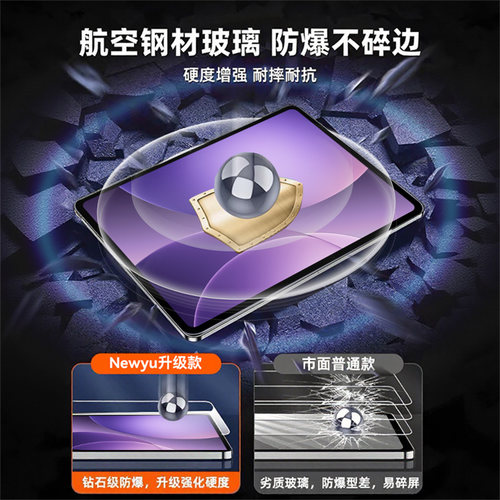 【AR超透】适用oppopad5钢化膜新款Pad4Pro平板膜padse类纸膜pad3磁吸可拆卸12.1英寸pad3pro全屏覆盖2025年2 - 图2