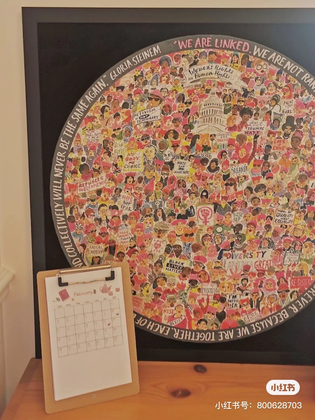 多款eeBoo women march 500片女权主义美国进口拼图圆形益智狗狗