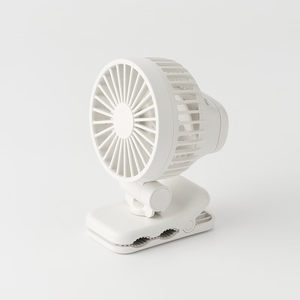 无印良品MUJI迷你夹子风扇 办公室桌面 学生宿舍 床头白色usb充电