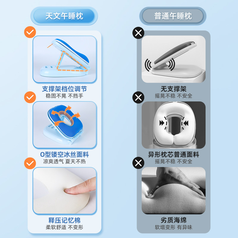 天文小学生便携款折叠教室午睡枕 天文靠垫/抱枕