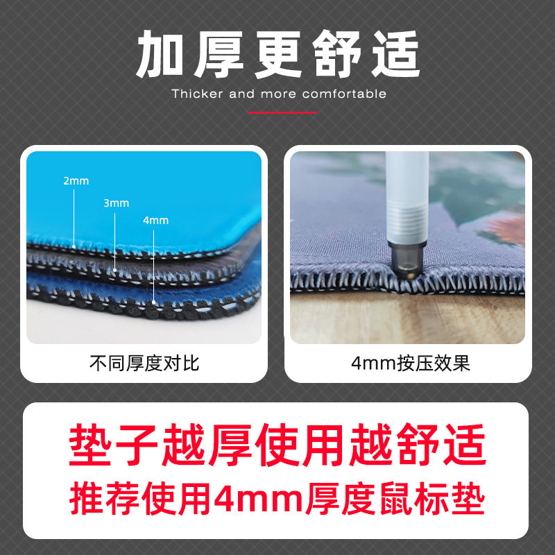 鼠标垫超大号男生定制定做二次元电竞卡通女电脑书桌垫键盘垫子