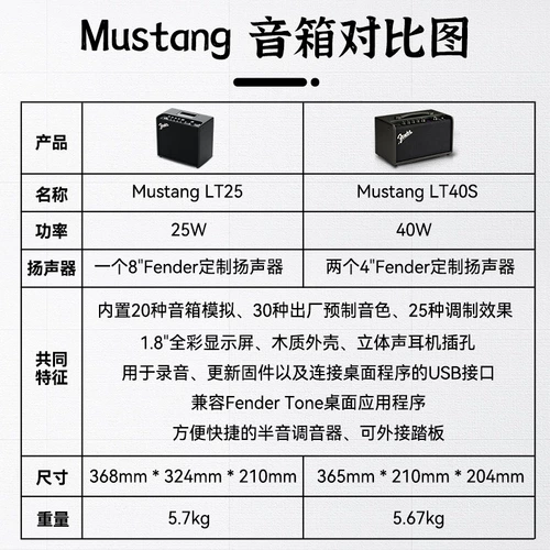 Fender Fenda Guitar Dower Mustang LT40S Электрика