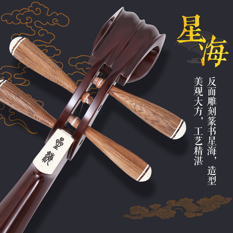 北京星海酸枝木成人考级红木琵琶 艺钛客乐器琵琶