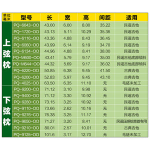 TUSQ人造象牙泰莱马丁古典民谣吉他琴桥弦枕下琴枕弦桥弦钉固弦锥