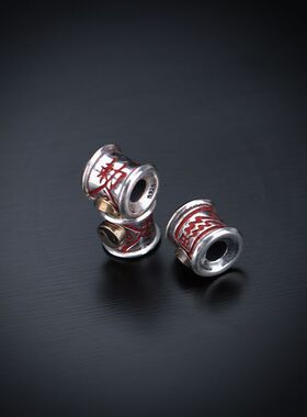 道门太极敕令线束道系朱砂背云diy绳束文玩手串配饰流珠diy配件